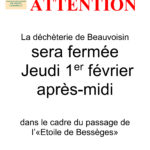 information déchéterie de Beauvoisin