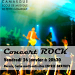 affiche concert rock à Bernis