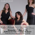 affiche concert " La triade" école de musique de petite camargue