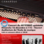 Concert le 16 décembre Mystério Quintette